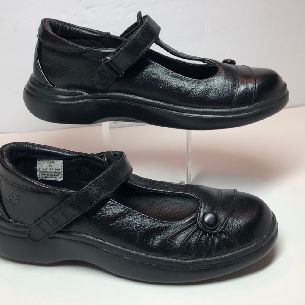 New SureFit Paris Tstrap All Leather comfrt flats